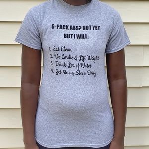 Motivational T-shirts (6-PACK ABS).